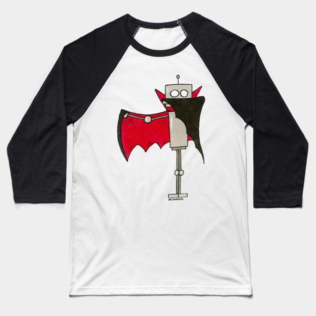 Cutebots Dracula Baseball T-Shirt by CuteBotss